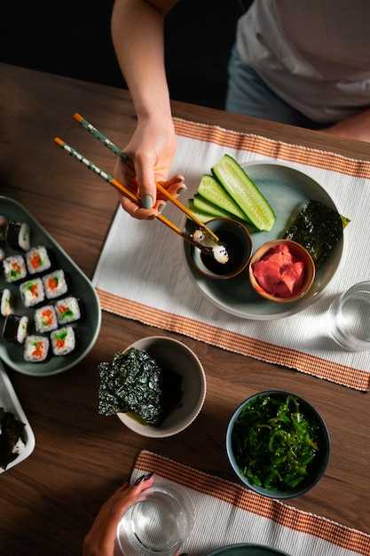 Основные ингредиенты японской кухни: рис, нори, рыба и овощи